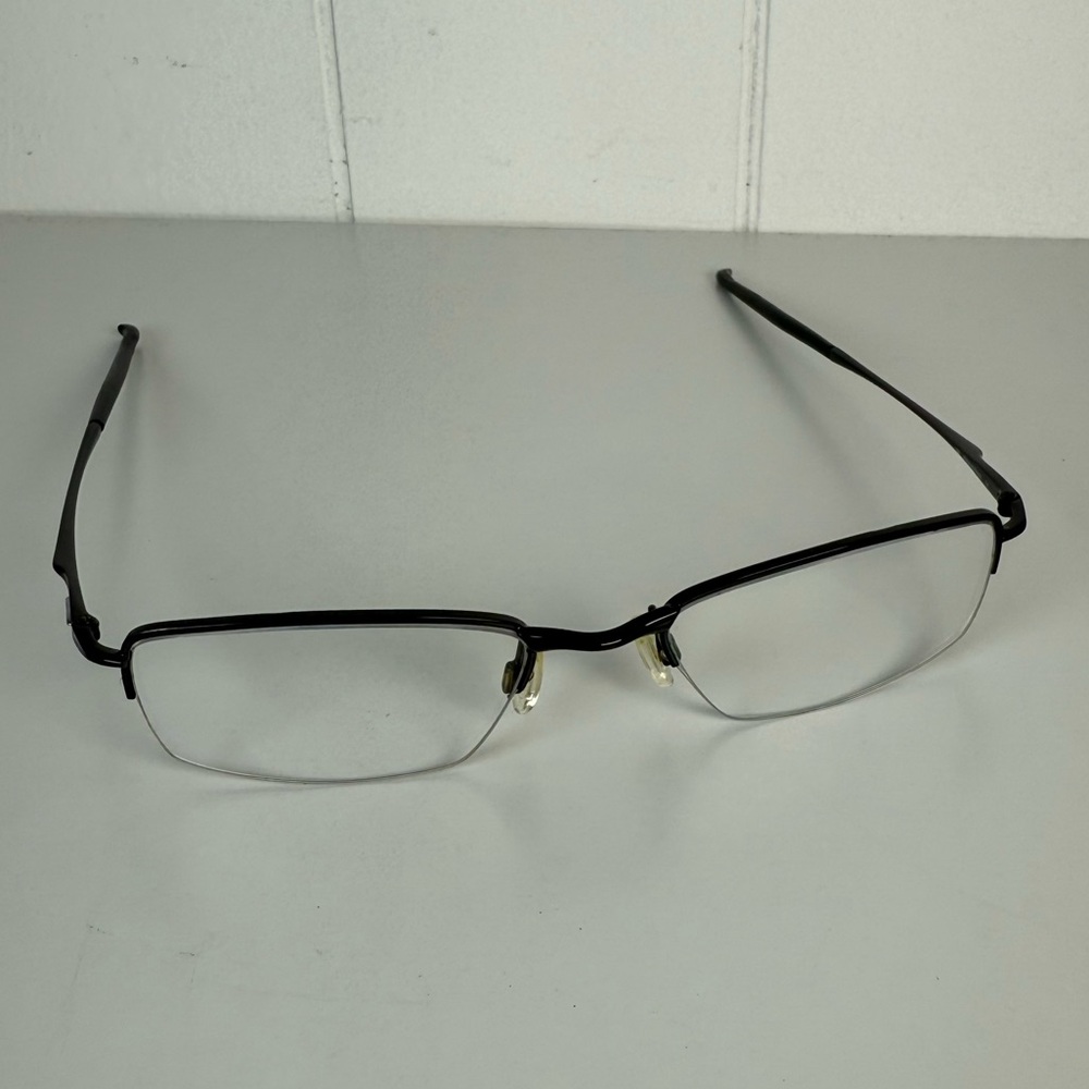 Oakley Polished Black Jackknife 4.0 Eye Glass Frames (51 19 138) Half Rim